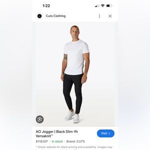 Cuts Men's AO Joggers Size M